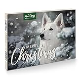 AniForte Adventskalender für Hunde 2023 - Natürliche Hundesnacks getreidefrei, Leckerli ohne Farb- & Konservierungsstoffe, Weihnachtskalender mit Zellstoff-Einlage