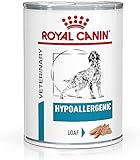 Royal Canin Veterinary Hypoallergenic Mousse | 12 x 400 g | Diät-Alleinfuttermittel für ausgewachsene Hunde | Mit hydrolysiertem Protein | Zur Unterstützung der Hautbarriere