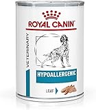 Royal Canin Veterinary Hypoallergenic Mousse | 12 x 400 g | Diät-Alleinfuttermittel für ausgewachsene Hunde | Mit hydrolysiertem Protein | Zur Unterstützung der Hautbarriere