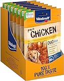 Vitakraft Chicken Duo, fleischiger Hundesnack, Hühnchen und Fisch (8x 80g)