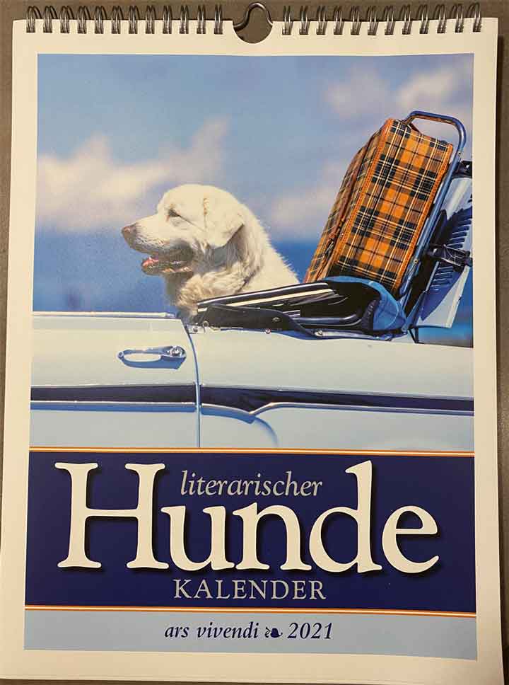 Titelbild Der literarische Hundekalender für 2021.