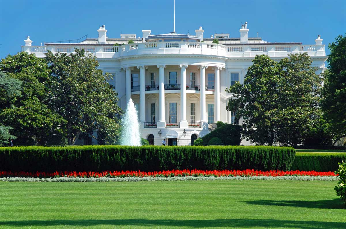 Weißes Haus Washington USA.